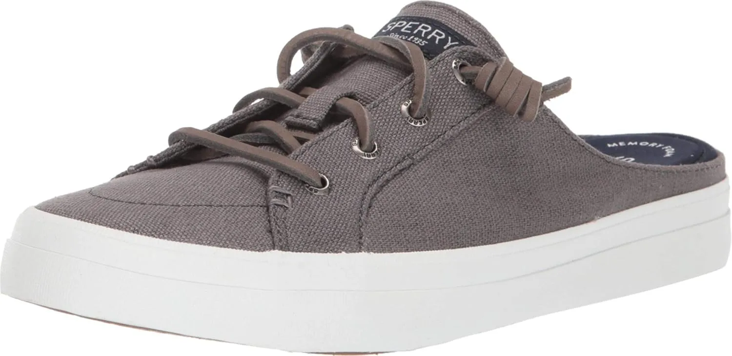 Sperry Crest Vibe Mule Canvas Grey 5.5 M (B)