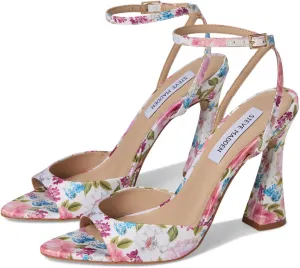 Steve Madden Women's Beki Heeled Sandal, Floral Multi, 11
