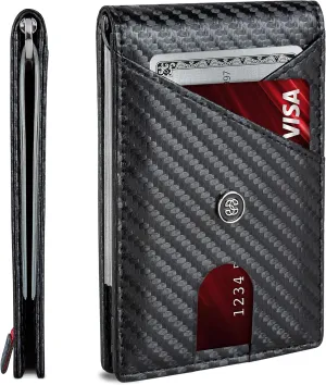 Suavell Slim Wallets for Men. RFID Money Clip Wallet, Slim Wallet, Thin Front Pocket Credit Card Wallet, Minimalist Bifold
