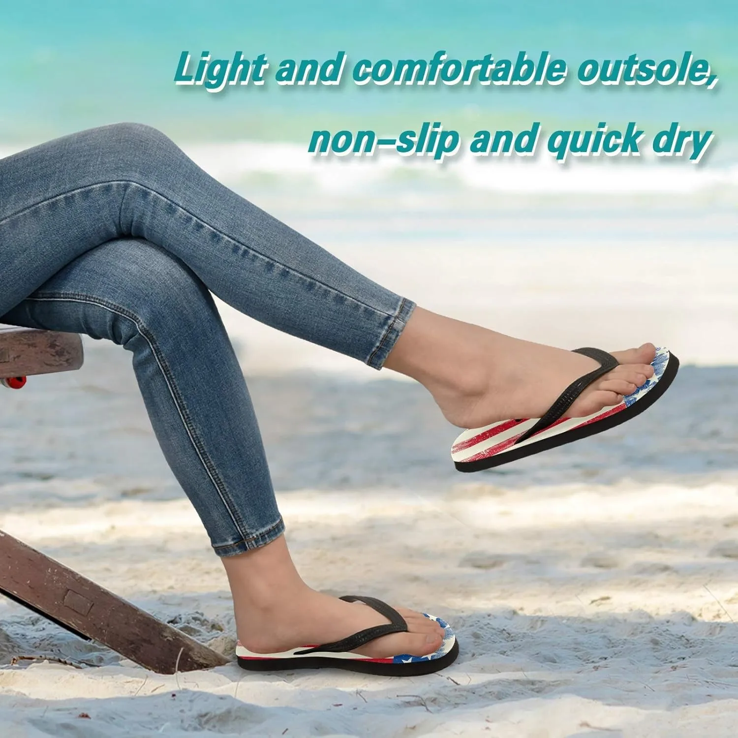 Summer Beach Starfish and Seashell Flip Flop Sandal Men's and Women's Summer Sandal | Beach & Water Shoes
