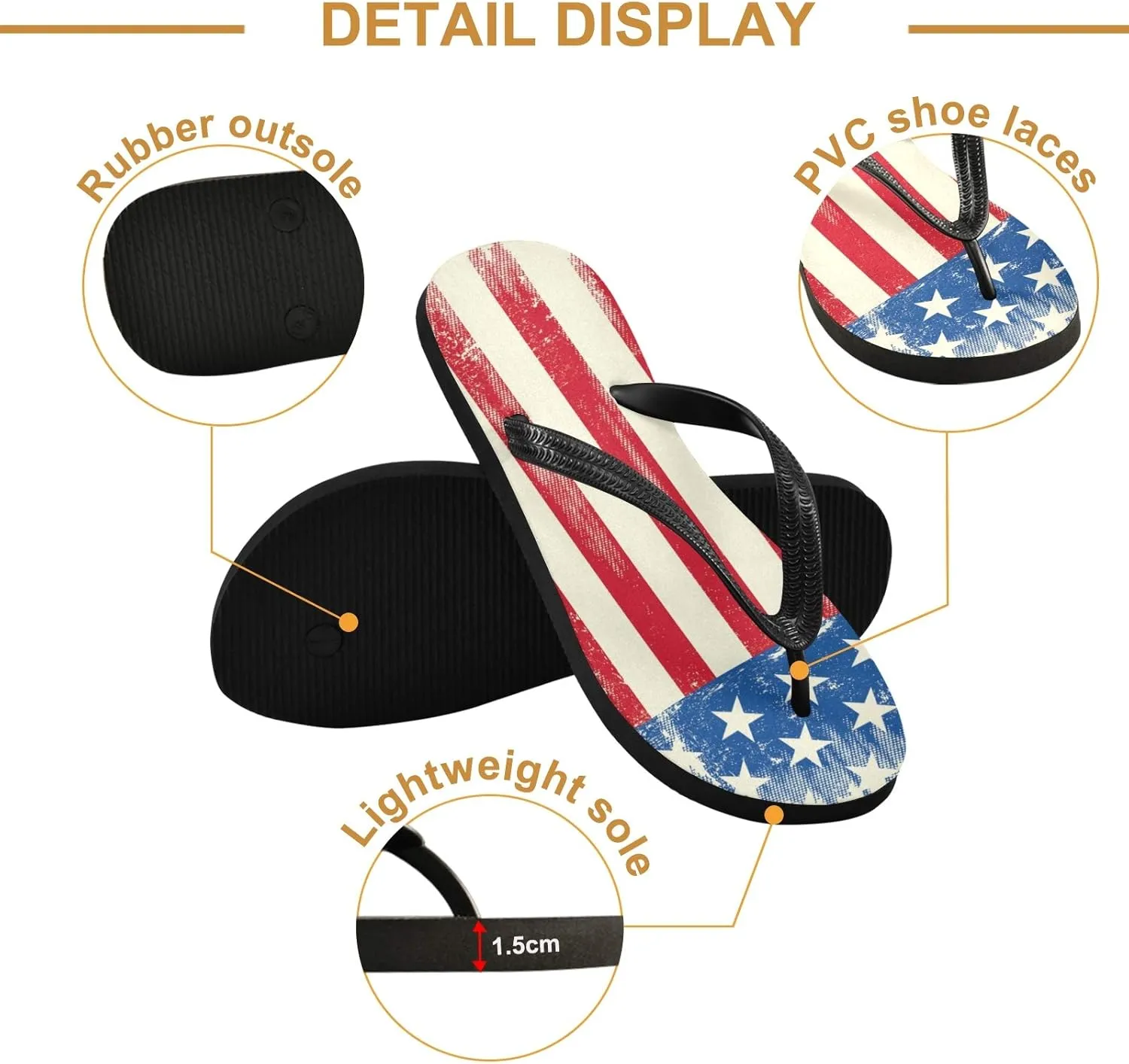 Summer Beach Starfish and Seashell Flip Flop Sandal Men's and Women's Summer Sandal | Beach & Water Shoes