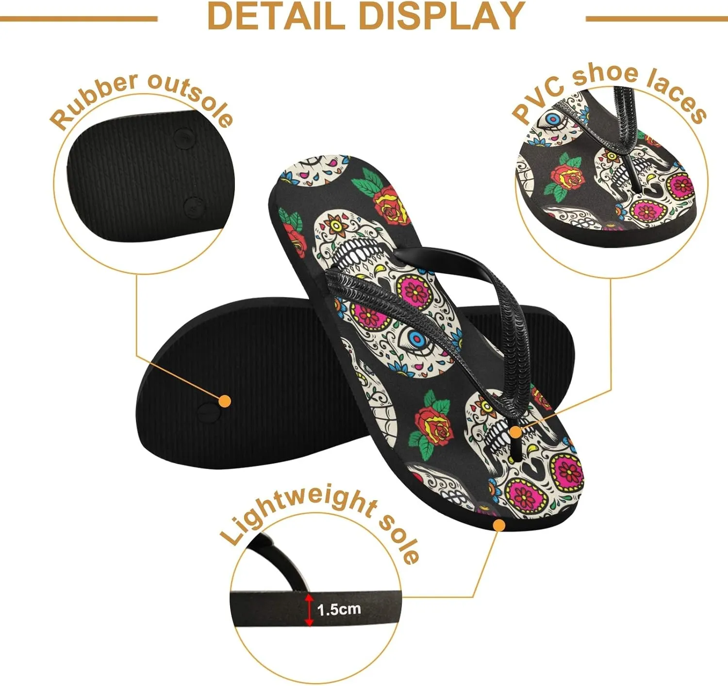 Summer Beach Starfish and Seashell Flip Flop Sandal Men's and Women's Summer Sandal | Beach & Water Shoes