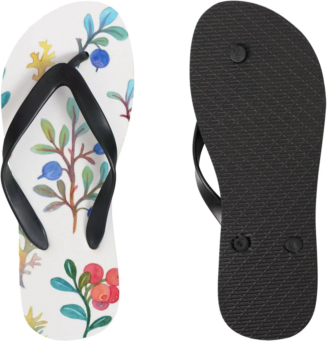 Summer Flip Flops for Women Girls - Northern Berries Casual Thong Slippers Slide Flat Sandals for Beach