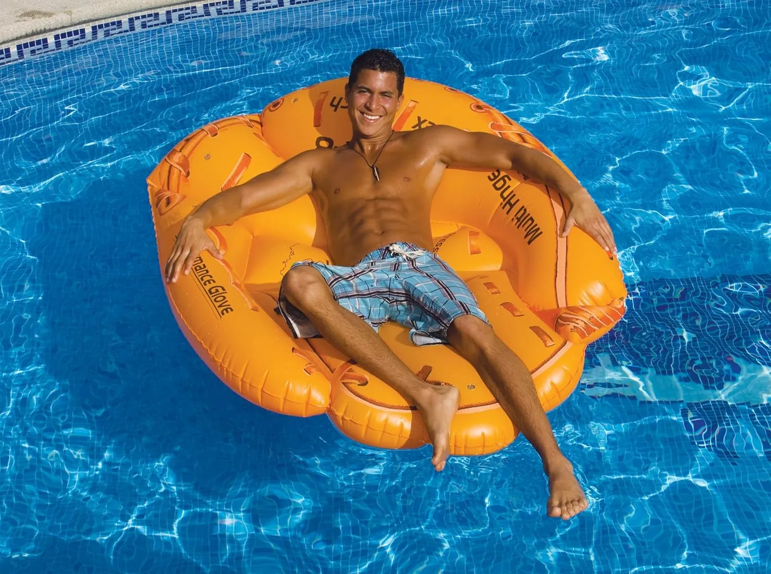 Swimline Inflatable Americana Peace Sign Island Pool Raft