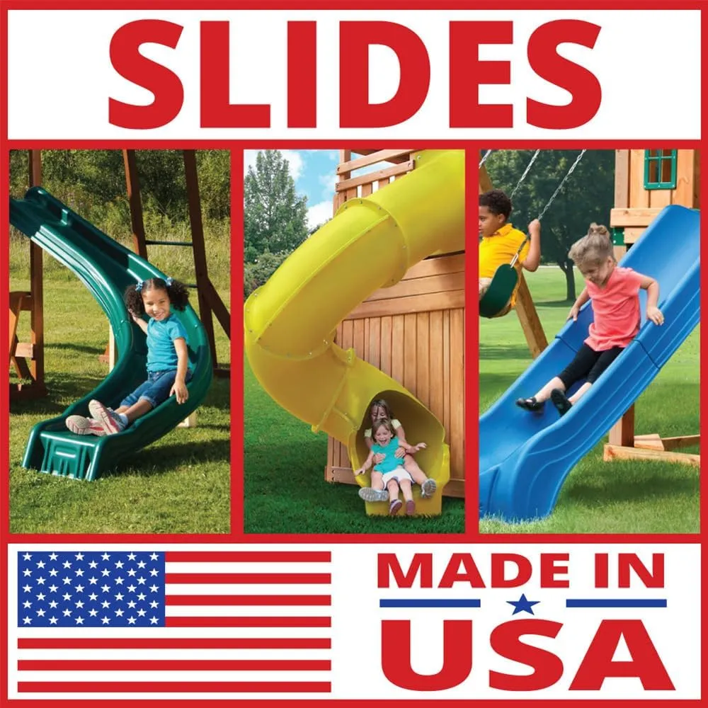 Swing-N-Slide 7 ft.Turbo Tube Slide , Green