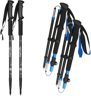 TheFitLife Anti Shock Trekking Poles   Folding Poles Aluminum