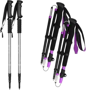 TheFitLife Anti Shock Trekking Poles   Folding Poles Aluminum
