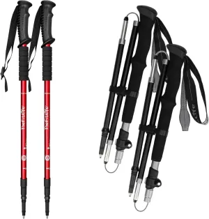 TheFitLife Anti Shock Trekking Poles   Folding Poles Aluminum
