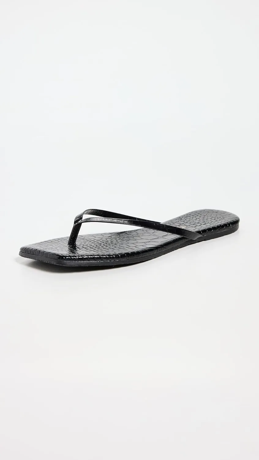 TKEES Women's Square Toe Lily Flip-Flop
