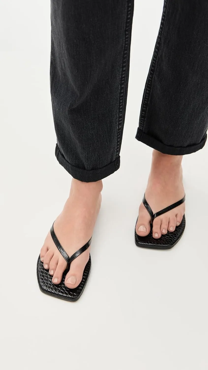 TKEES Women's Square Toe Lily Flip-Flop