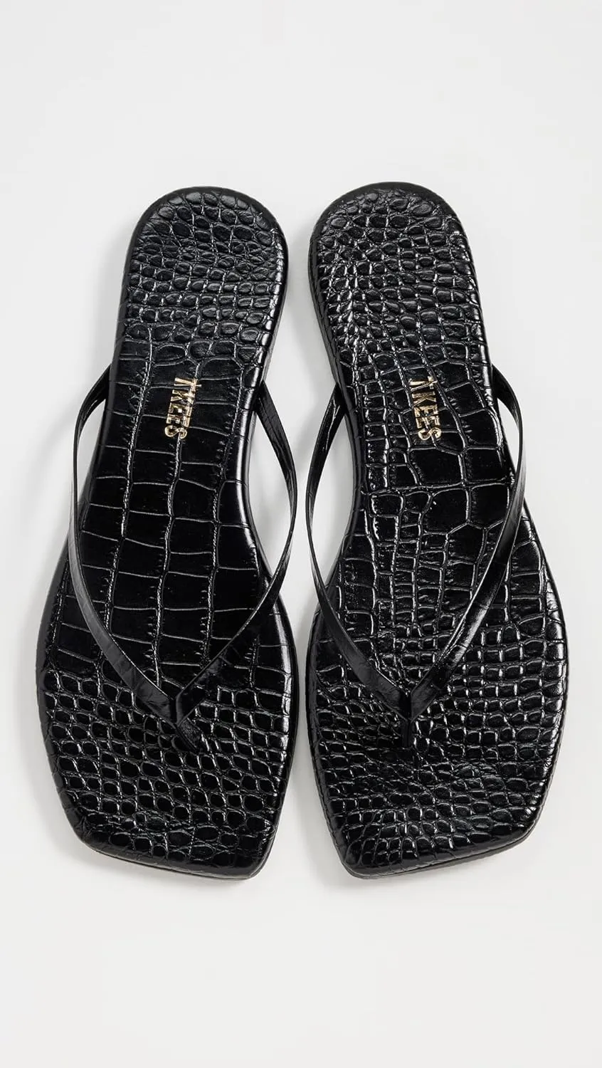 TKEES Women's Square Toe Lily Flip-Flop