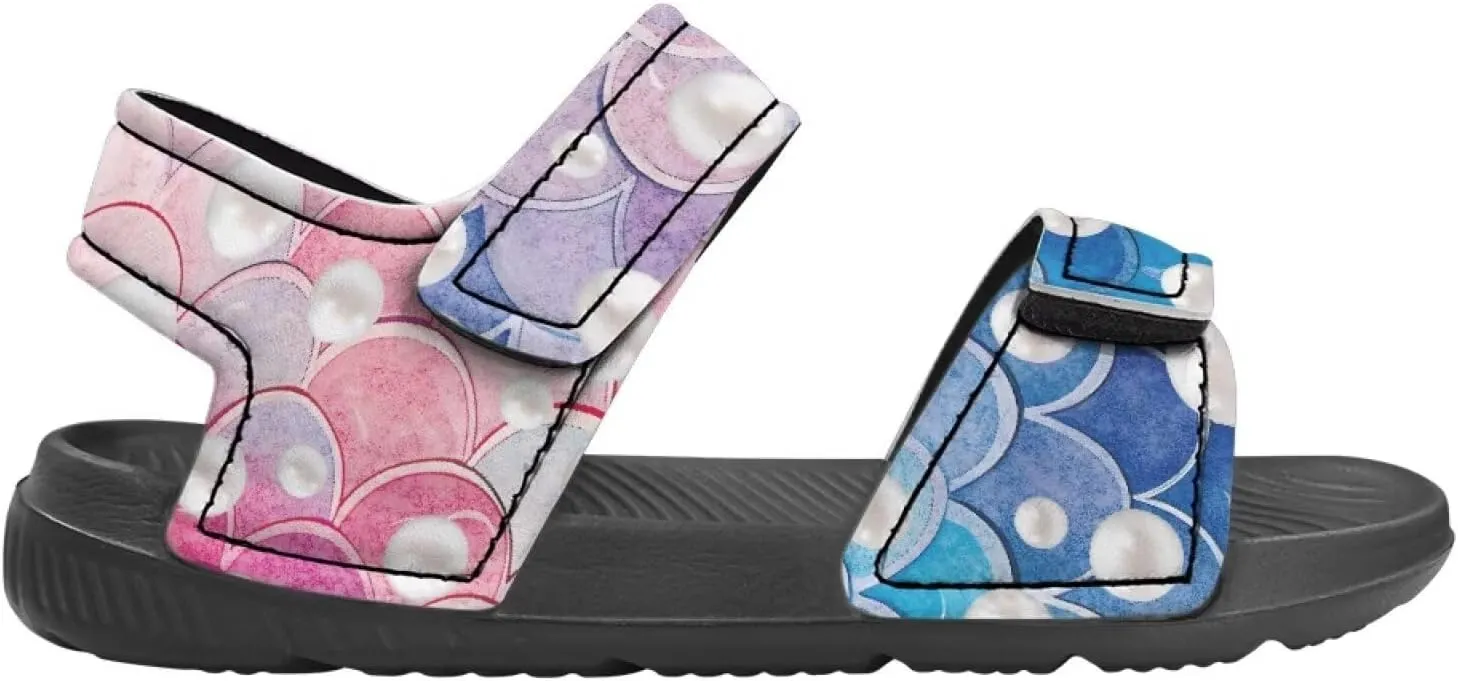 Toddler Sporty Sandals with Adjustable Straps Double Buckle Outdoor Athletic Water Shoes Open Toe Slippers Sandal