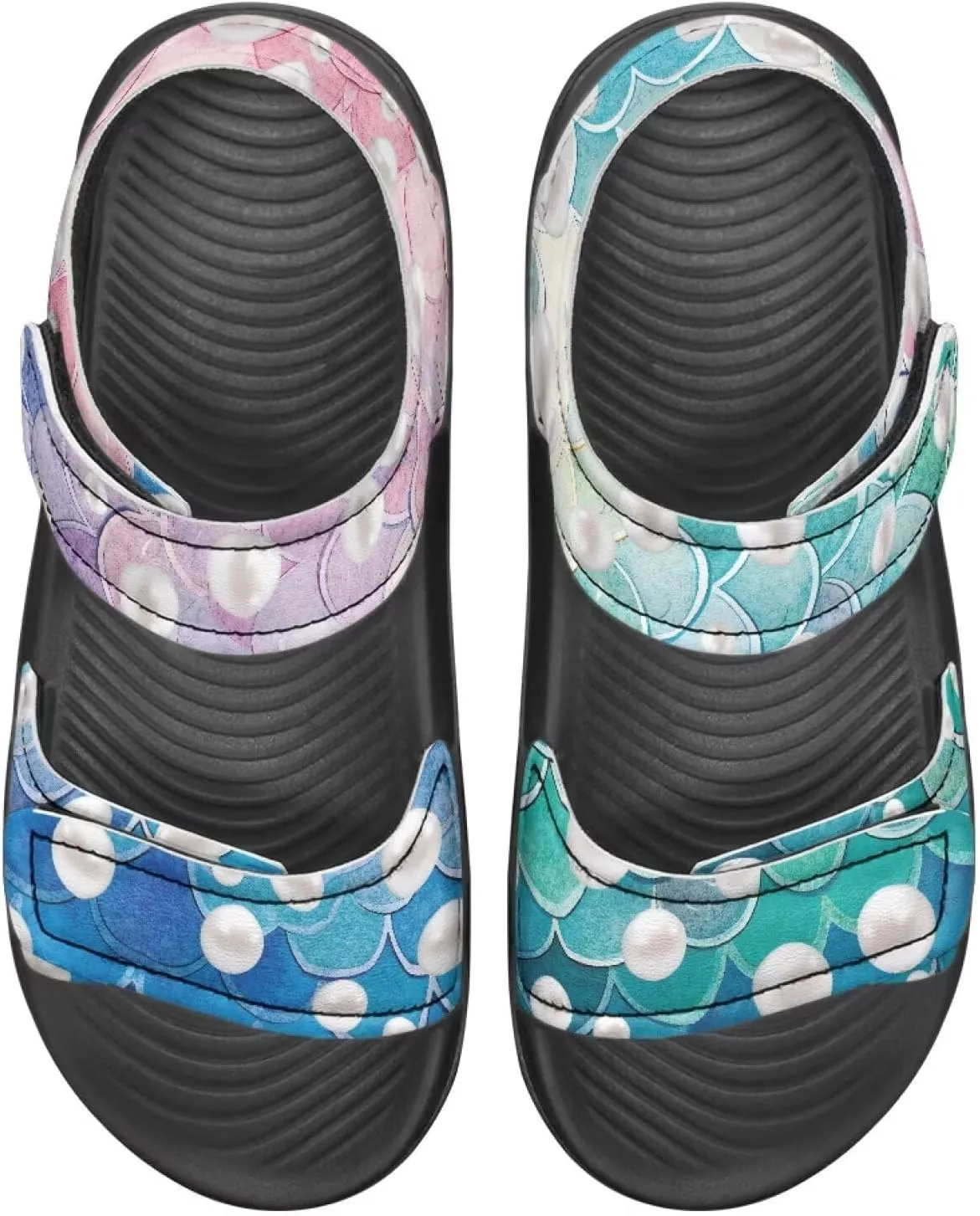 Toddler Sporty Sandals with Adjustable Straps Double Buckle Outdoor Athletic Water Shoes Open Toe Slippers Sandal