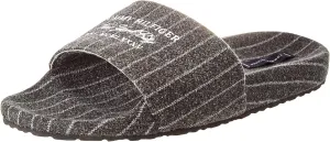 Tommy Hilfiger Flip Flops for Men Warm Felt Hilfiger Pool Slide Flip Flops
