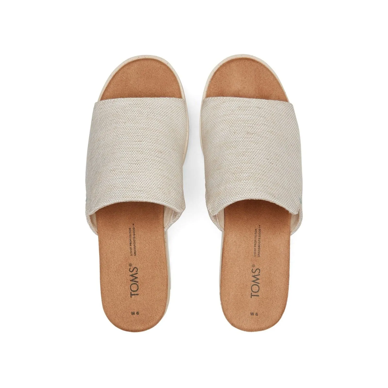 TOMS Women's Diana Mule Wedge in Natural