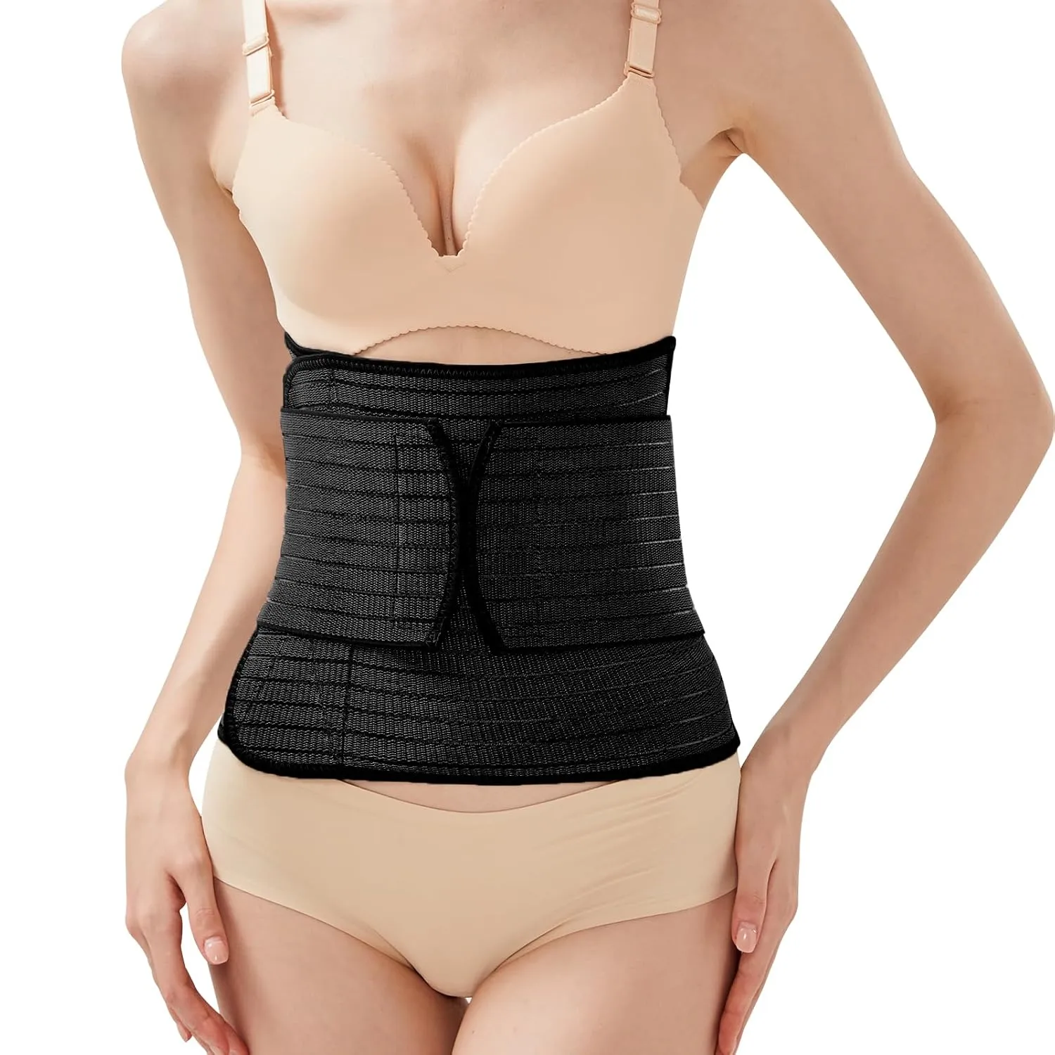 Trendyline Postpartum Belly Band for Women: Abdominal Binder Wrap Recovery Girdle Belt for C Section - Post Partum Waist Support Belt Compression for Post Surgery Tummy Tuck
