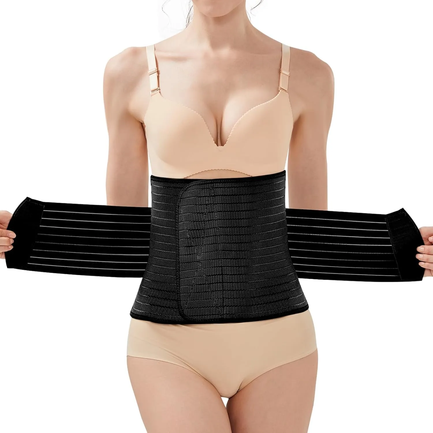Trendyline Postpartum Belly Band for Women: Abdominal Binder Wrap Recovery Girdle Belt for C Section - Post Partum Waist Support Belt Compression for Post Surgery Tummy Tuck