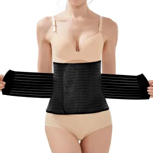 Trendyline Postpartum Belly Band for Women: Abdominal Binder Wrap Recovery Girdle Belt for C Section - Post Partum Waist Support Belt Compression for Post Surgery Tummy Tuck