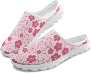 Tropical Flora Women's Arch Support Mule Garden Shoes Slip On Loafers Breathable Summer Barefoot Walking Flat