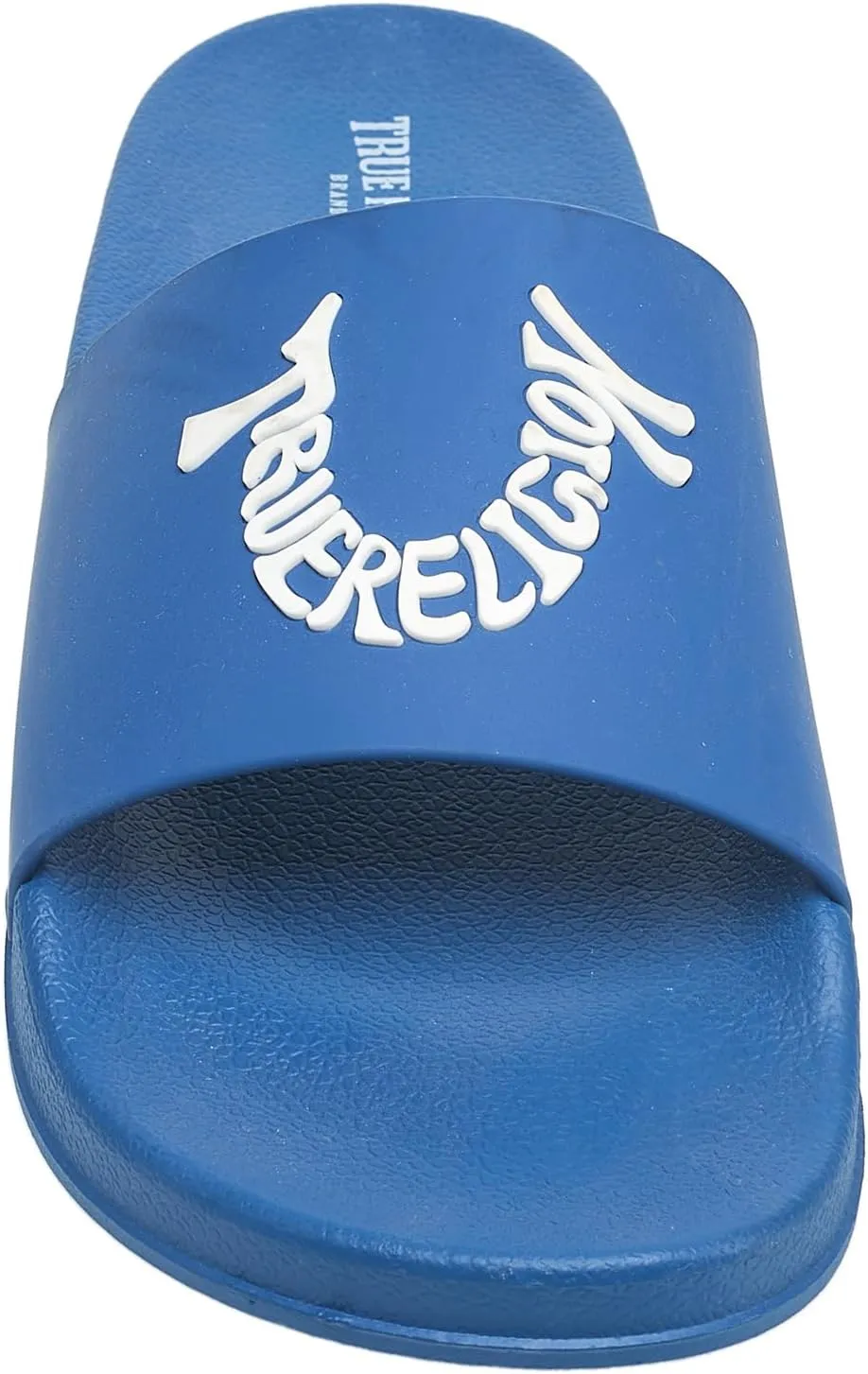 True Religion Men’s Buddha Logo Slide Sandals – Classic Slip-On with Iconic Branding