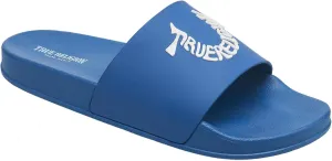 True Religion Men’s Buddha Logo Slide Sandals – Classic Slip-On with Iconic Branding
