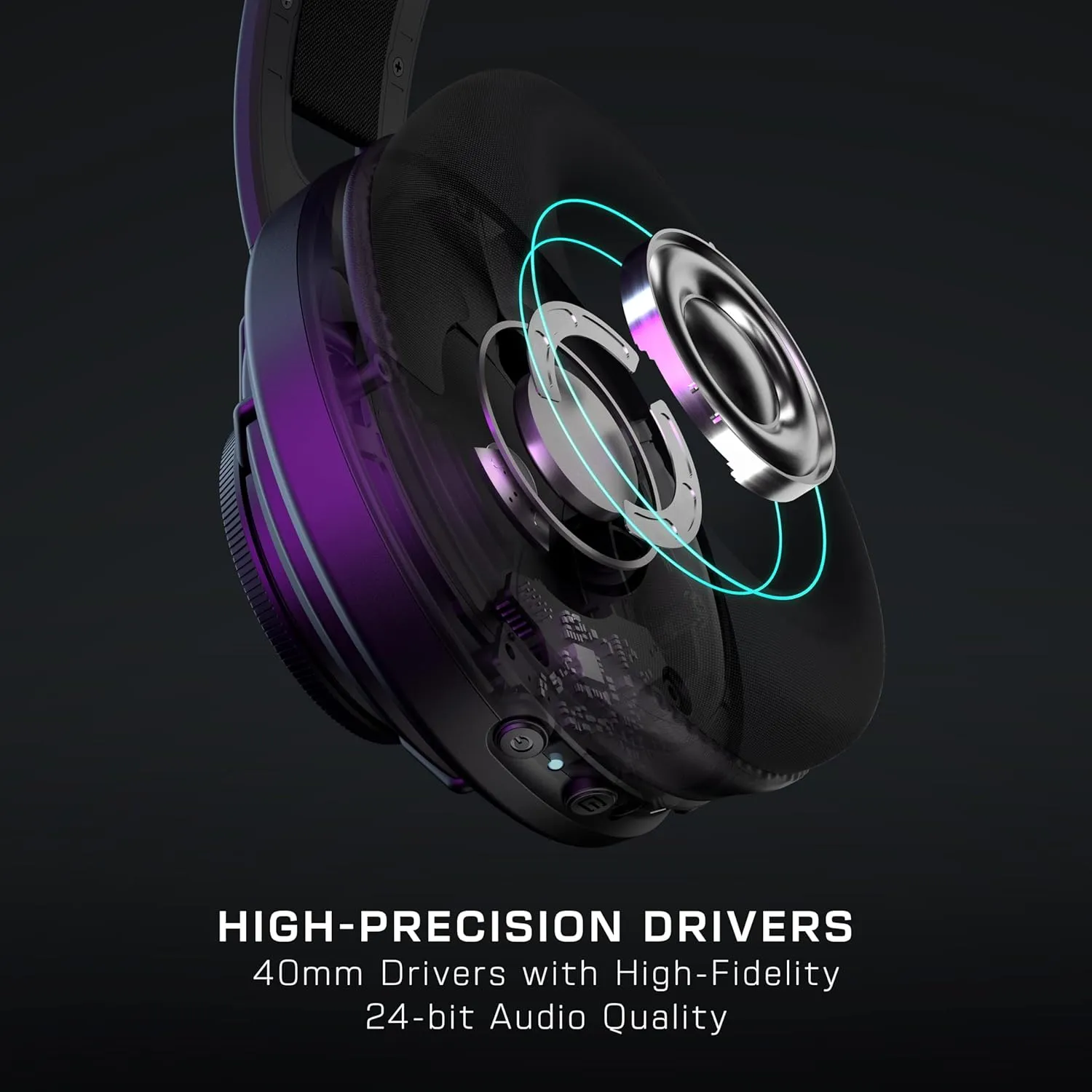 Turtle Beach Atlas Air Wireless Open Back PC Gaming Headset - PC, PS5, PS4, Mobile - 24-bit High-Fidelity Audio, Broadcast Grade Mic, Bluetooth, Floating Earcup, Memory Foam Cushions, 50-Hr Battery