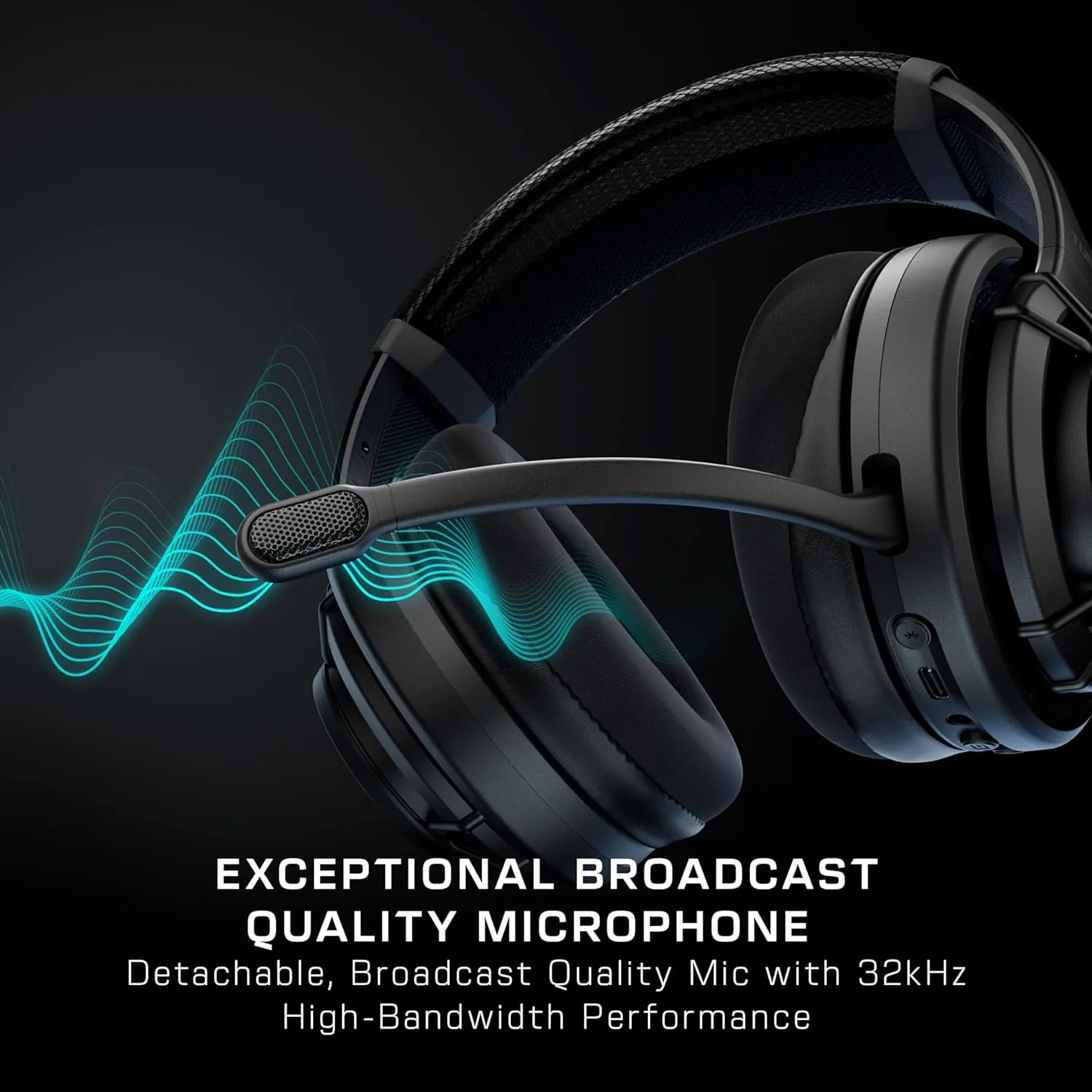 Turtle Beach Atlas Air Wireless Open Back PC Gaming Headset - PC, PS5, PS4, Mobile - 24-bit High-Fidelity Audio, Broadcast Grade Mic, Bluetooth, Floating Earcup, Memory Foam Cushions, 50-Hr Battery