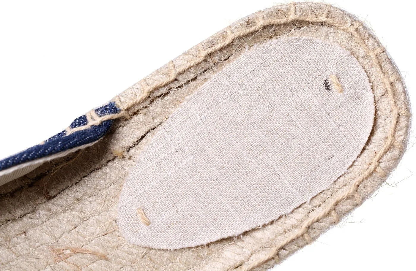 U-lite Women's Stylish Embroidery Flat Espadrilles Fancy Mule