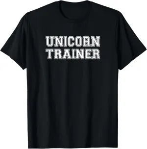 Unicorn Trainer T-Shirt Unicorn Party Costume Tee