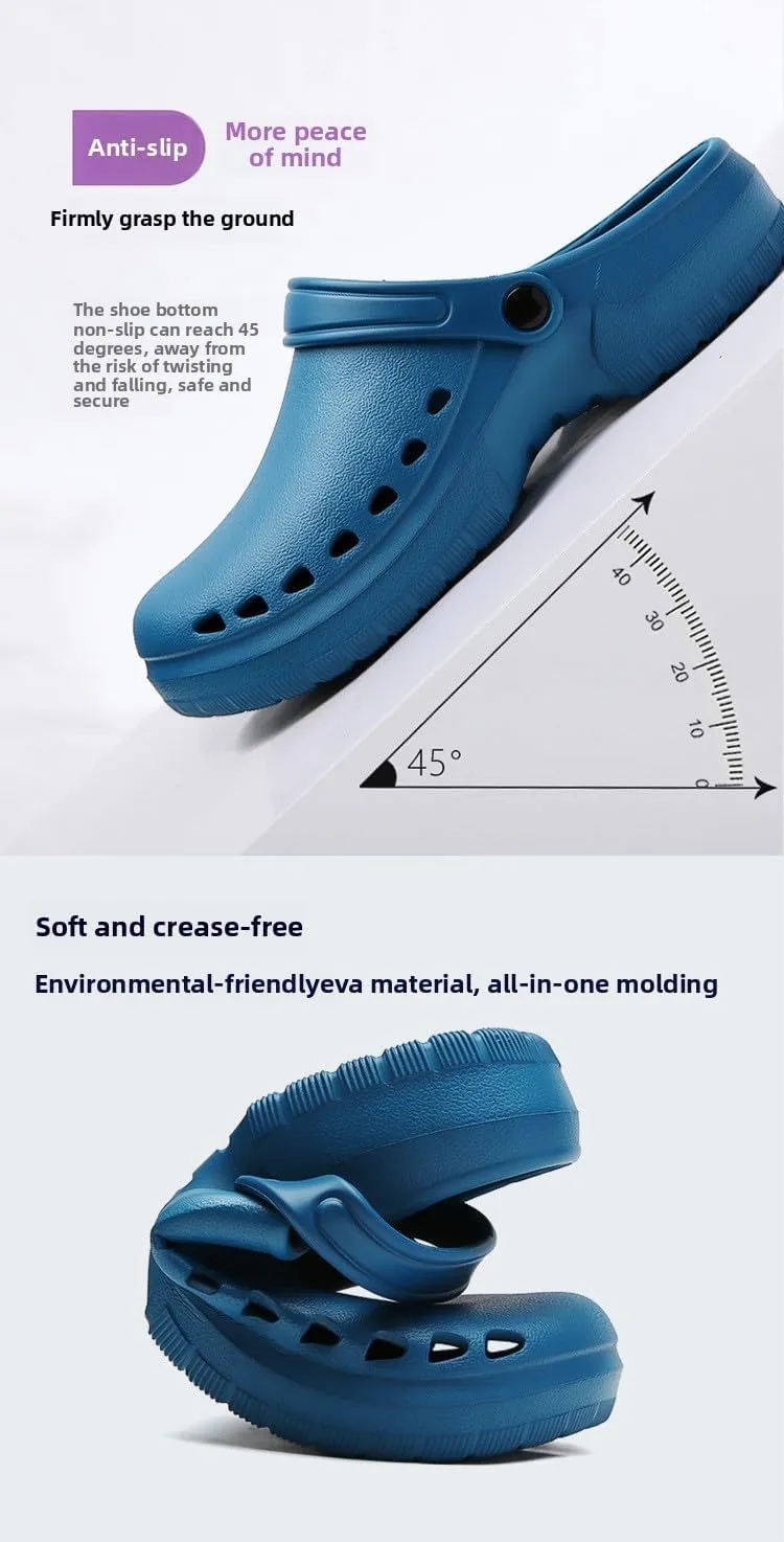 Unisex Adult Classic Clog Comfortable, Durable, Non-Slip, Oil-Resistant, Waterproof, Professional Chef & Nurse Work Shoes, Casual Style, Kitchen Shoes