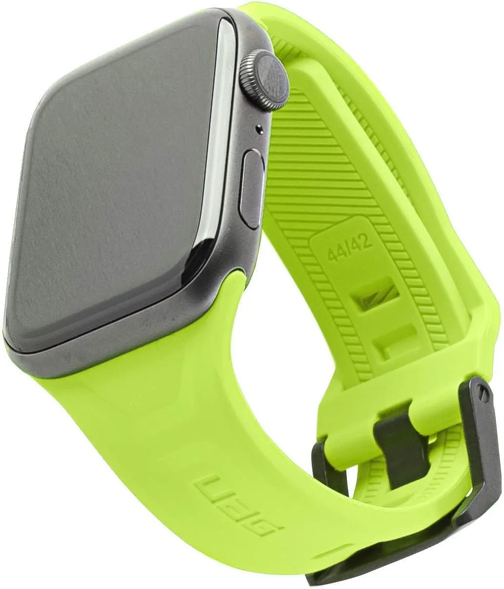 URBAN ARMOR GEAR UAG Compatible with Apple Watch Band 49/46/45/44mm, iWatch Series Ultra 2/Ultra/4-10/SE 2/SE Silicone Band Scout Slim Adjustable Waterproof Sporty Replacement Watch Strap Billie