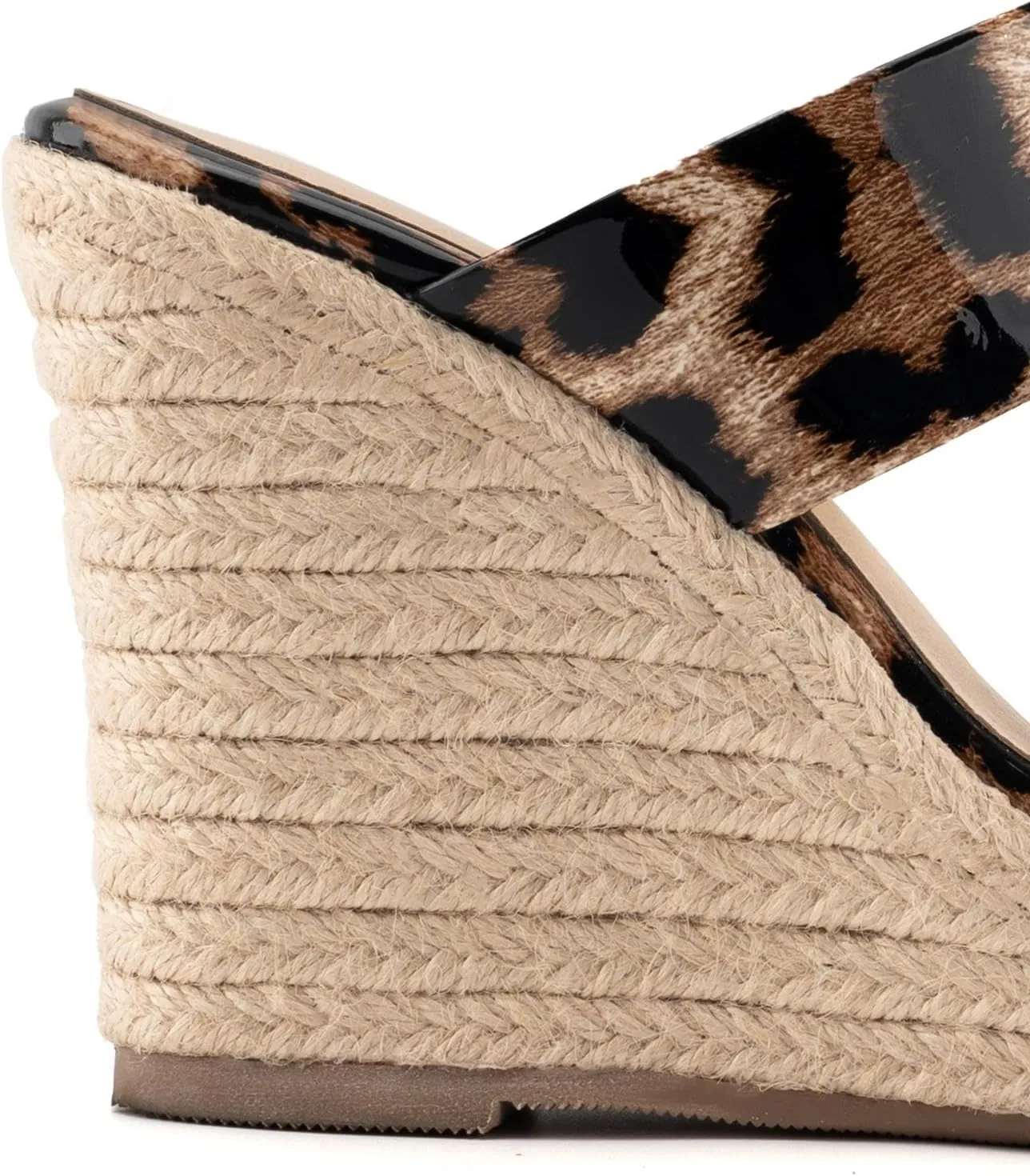 VARECOLA Women Slip On Espadrille Platform Wedge Sandals Slide Open Toe Clear High Heel Sandals