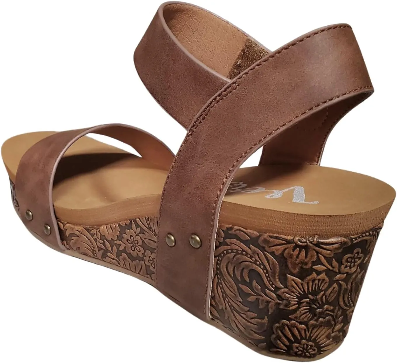 Very G Womens Devon Wedge Heel Platform Sandal