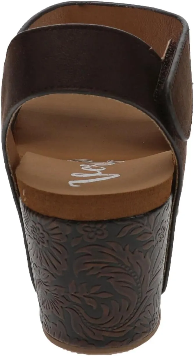 Very G Womens Devon Wedge Heel Platform Sandal