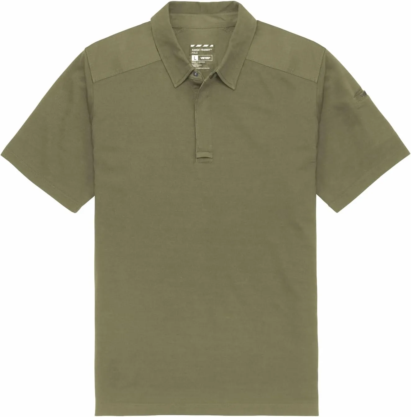 VIKTOS Men's Range Trainer Coolmax Durable Lightweight Breathable Snap Collar Short Sleeve Hunting Shooting Stretch Polo Top