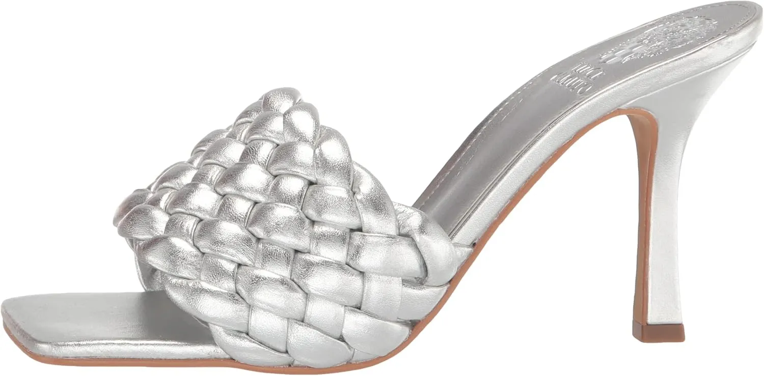 Vince Camuto Women's Brinela Woven High Heel Mule Heeled Sandal