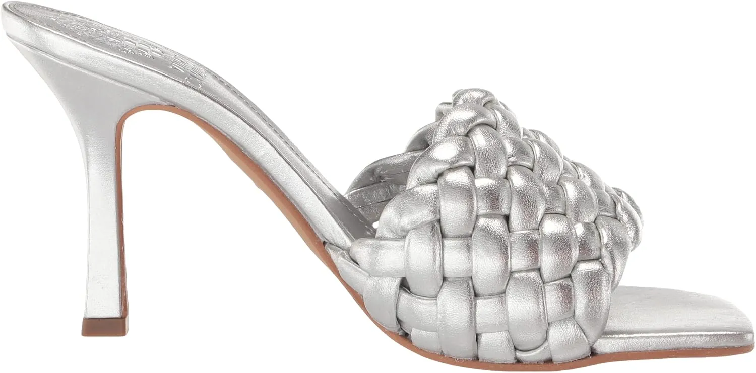 Vince Camuto Women's Brinela Woven High Heel Mule Heeled Sandal