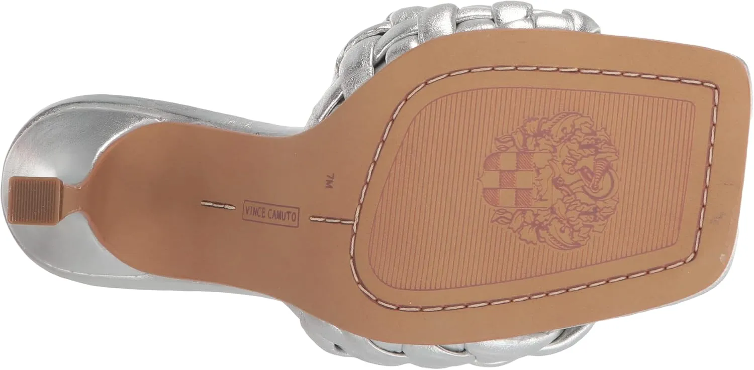 Vince Camuto Women's Brinela Woven High Heel Mule Heeled Sandal
