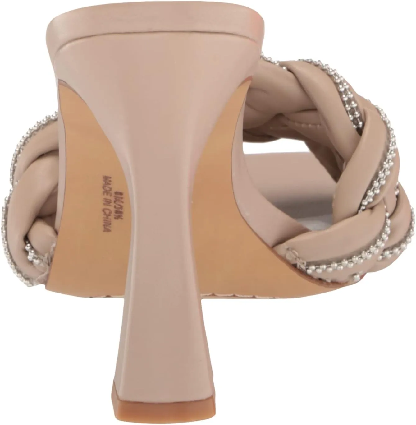 Vince Camuto Women's Rayley Crystal Woven Mule Heeled Sandal