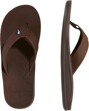vineyard vines Men's Contoured Leather Flip Flop