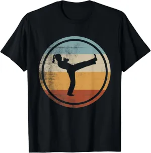 Vintage Design Female Capoeira Fighter Trainer Capoeira T-Shirt