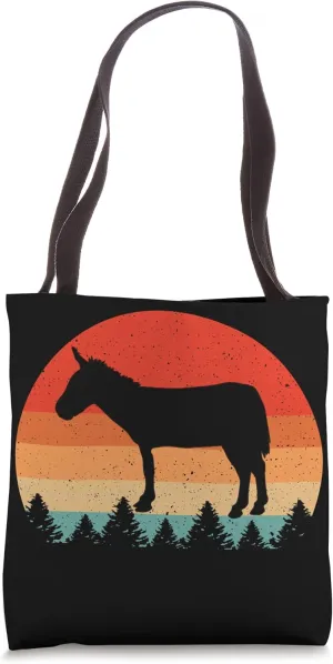 Vintage Retro Mule Animal Lover Mule Tote Bag