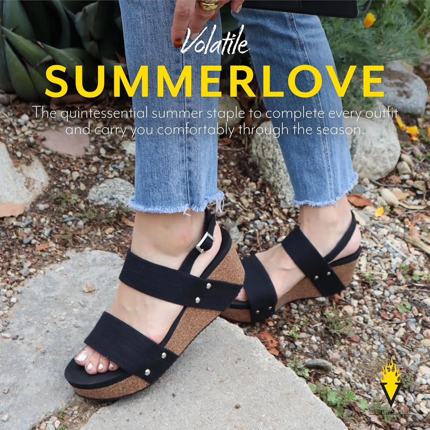 VOLATILE Women's Summerlove Wedge Sandal