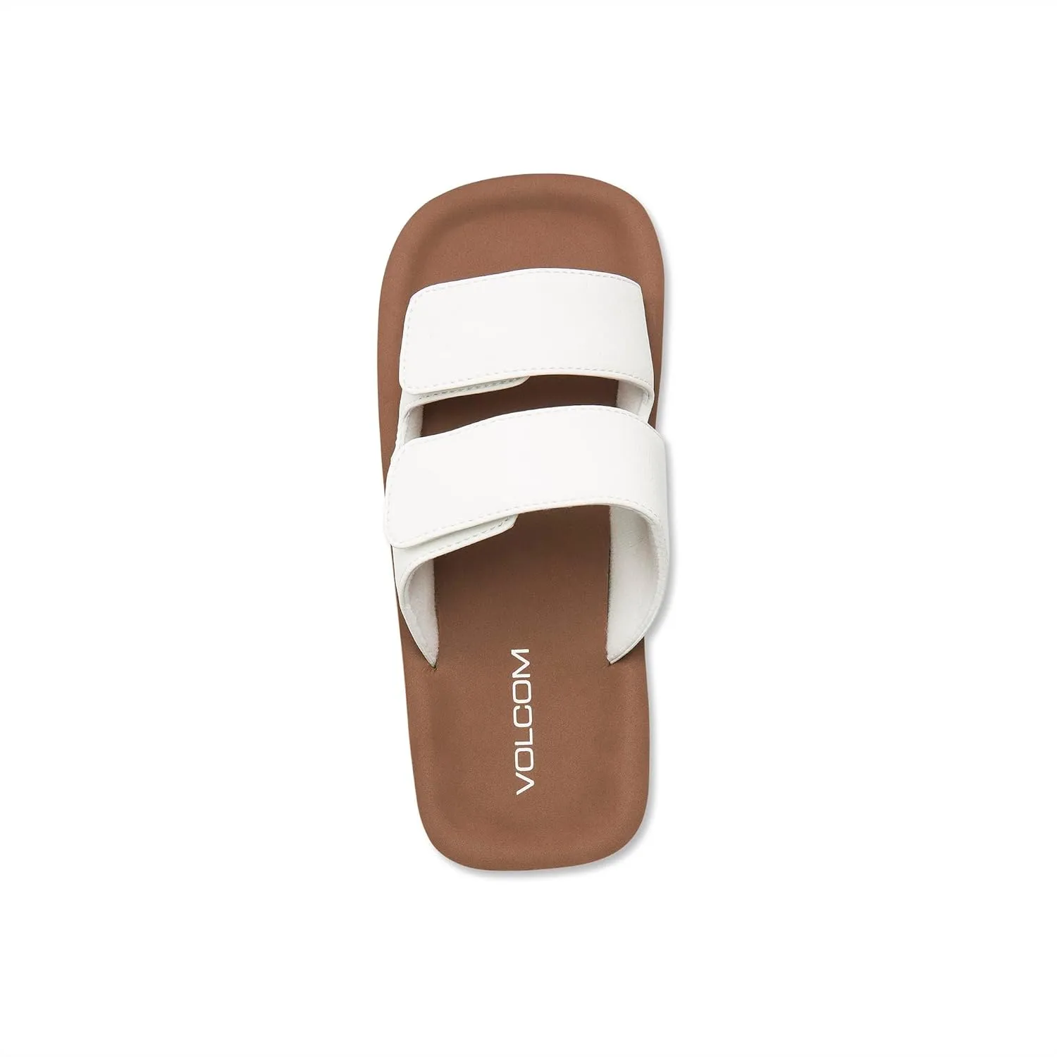 Volcom Women's Squared Platform Velcro Strap Slide Sandal