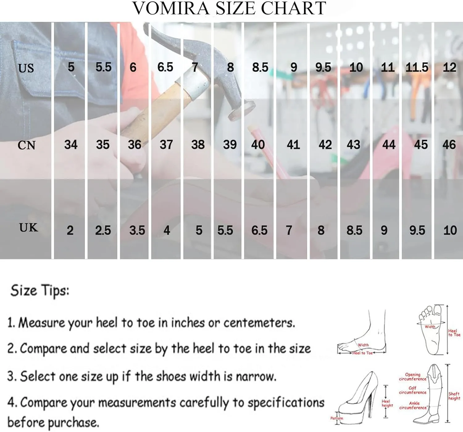 VOMIRA Women's Knee High Boots Pointed Toe Go Go Boots Chunky Block Heel Slide Zipper Mid Calf Boots Waterproof Leather Stretch Boots