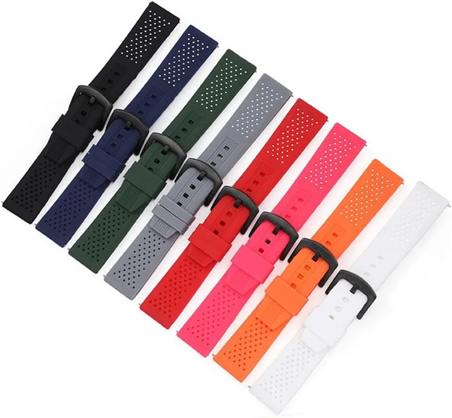 Watch Strap Silicone Strap Breathable Porous Switch Quick Release Ear Strap Smart Strap For Huawei For Samsung S3