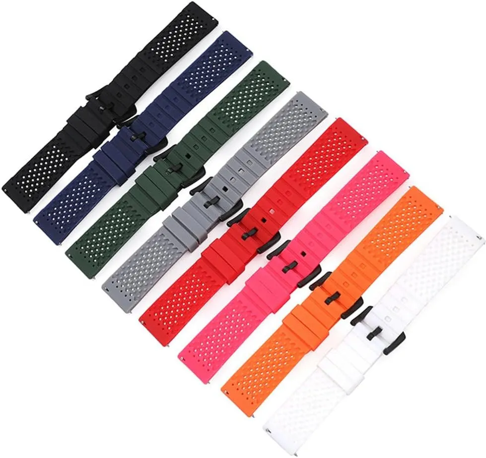 Watch Strap Silicone Strap Breathable Porous Switch Quick Release Ear Strap Smart Strap For Huawei For Samsung S3
