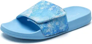 WateLves Girls & Boys Slide Sandals Kids Summer Slippers Slip On for Outdoor Beach Pool Shower (Little Kid/Big Kid)