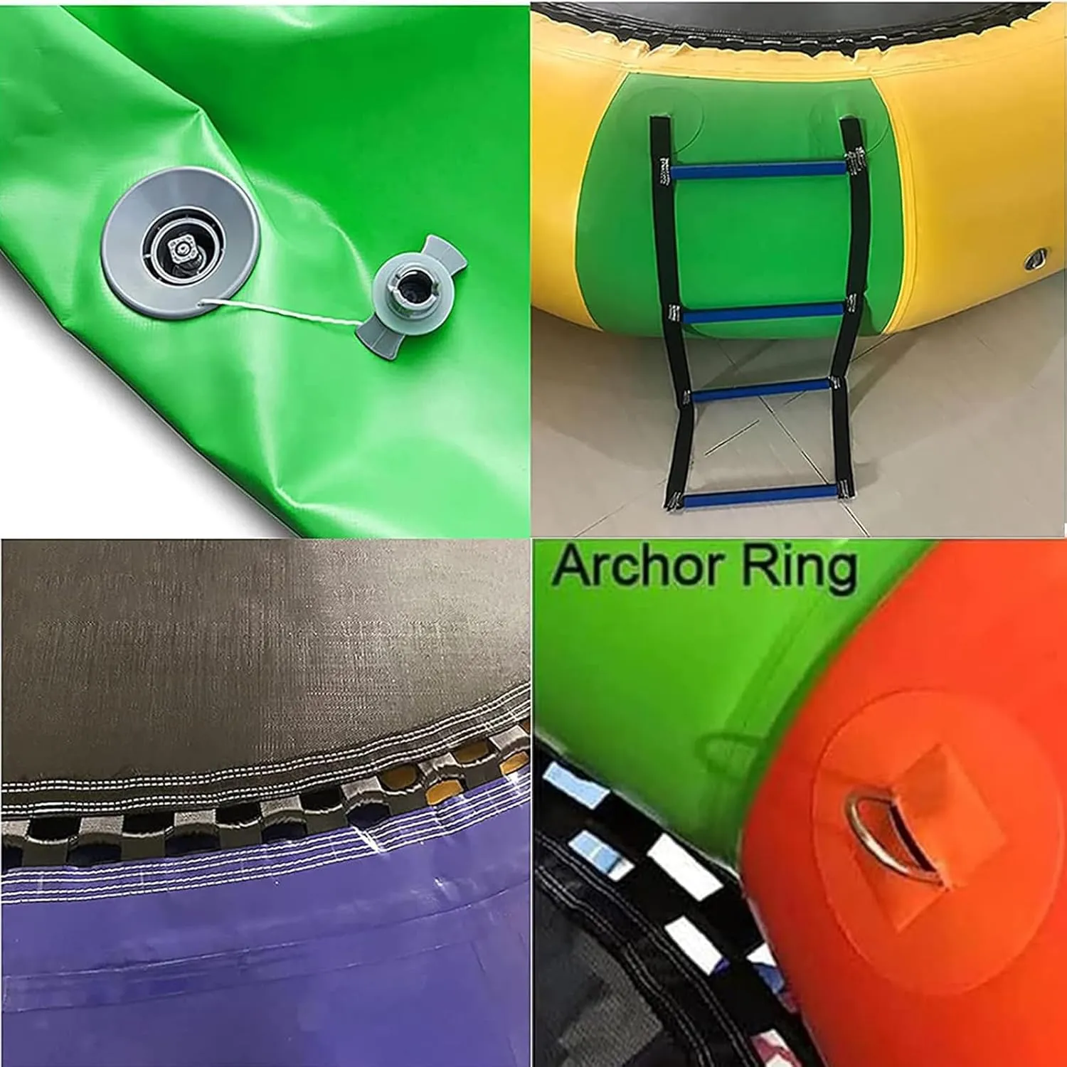 Water Trampoline Park for Lake,Party Inflatable for Lake,Inflatable Bounce Swimming Jumper Platform with Slide/Tube and Diving Pillow Bag,Water Float Jumper for Adults and Kids