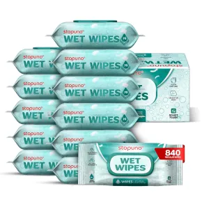 Wet Wipes (840 Total Wipes) Gentle for Babies and Makeup Removal, Purified Water, Hypoallergenic & Safe for Sensitive Skin - Unscented Wet Wipes-12 Flip-Top Packs